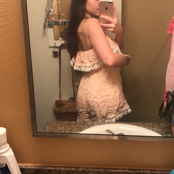 American Threads NWT Peach fringe romper - Picture 3 of 4